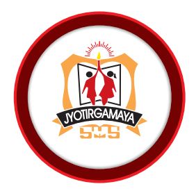 Sacred Heart School circular logo with red and gold details on white background